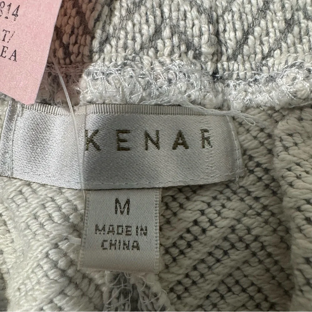 Kenar Cotton Skirt Chevron Pattern Zip Pockets Elastic Waist Size Medium NWT - Picture 3 of 10